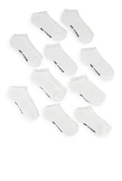 Womens Low Cut Socks 10 Pack Set, White