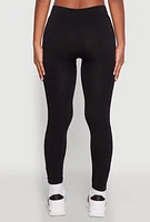 Womens Basic Leggings for Comfortable Everyday Wear, Black, Size S