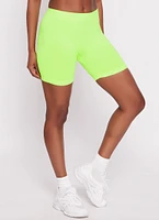 Womens 3 inch Biker Shorts, Green, Size XL