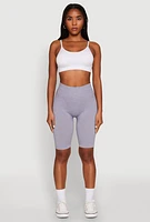 Womens High Waist Seamless Biker Shorts,