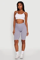 Womens High Waist Seamless Biker Shorts,
