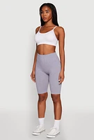 Womens High Waist Seamless Biker Shorts,