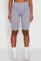 Womens High Waist Seamless Biker Shorts,