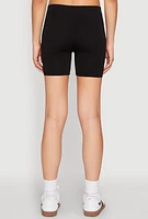 Womens Basic Seamless Biker Shorts,
