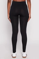 Womens Seamless Basic High Waist Leggings, L-XL