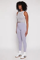 Womens Seamless Basic High Waist Leggings, S-M