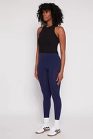 Womens Seamless Basic High Waist Leggings, S-M