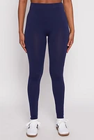 Womens Seamless Basic High Waist Leggings, S-M