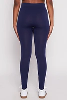 Womens Seamless Basic High Waist Leggings, S-M