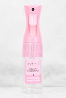 Womens Rhinestone Transparent Continuous Spray Bottle, Pink