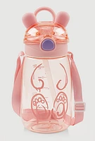 Bear Ears Water Bottle, Pink