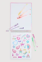 Just Sketch Your Life Spiral Sketchbook Stationary Set, Multi