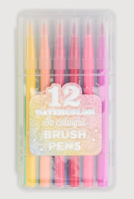 Watercolor Brush Pens 12 Pack, Multi
