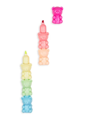 Rainbow Bear Stackable Markers, Multi