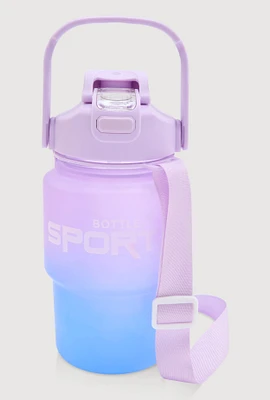 Ombre Flip Straw Water Bottle, Multi