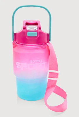 Ombre Flip Straw Water Bottle, Multi