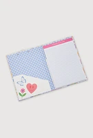 Smiley Graphic Clipboard Notepad, Multi