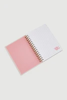 Be Happy Be Bright Be You Spiral Notebook, Pink