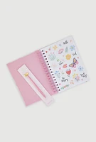 Love Yourself Notebook with Pen, Pink
