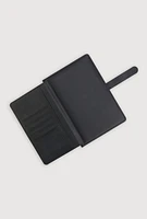 Busy Bee Embossed Faux Leather Journal, Black