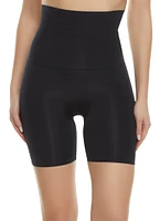Womens Snatched High Waist Biker Shorts 2 Pack, Brown, Size M