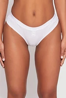 Womens Rib Knit Button Detail Bikini Panties 5 Pack, Multi, Size XL