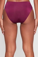 Womens Seamless Bikini Panty - Comfortable Lingerie Underwear, Purple, Size S