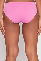 Womens Seamless Bikini Panty, Pink, Size XL
