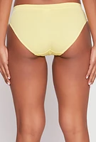 Womens Seamless Bikini Panty, Yellow,