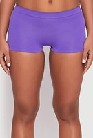 Womens Seamless Boyshort Panty, Purple,