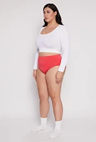 Womens Plus Seamless Hipster Panty, 1X