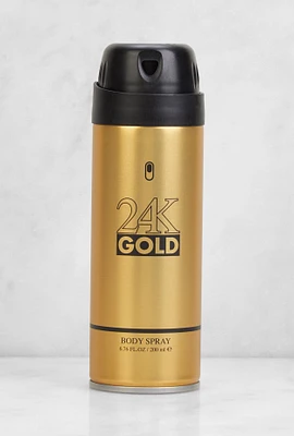 Womens Mens 24K Gold Body Spray, Gold