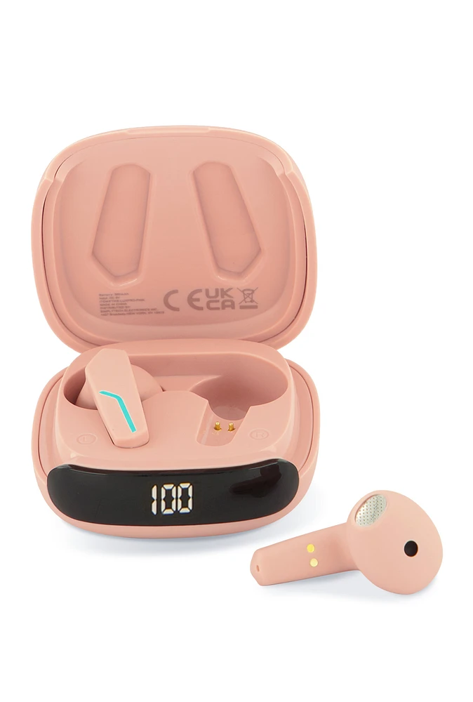 Luxe Pro True Wireless Earbuds, Pink