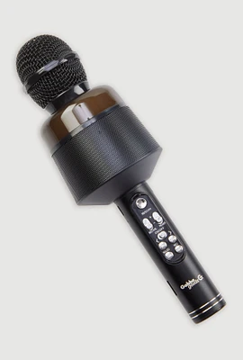 LED Light Karaoke Microphone Speaker, Black