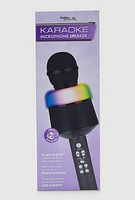 LED Light Karaoke Microphone Speaker, Black