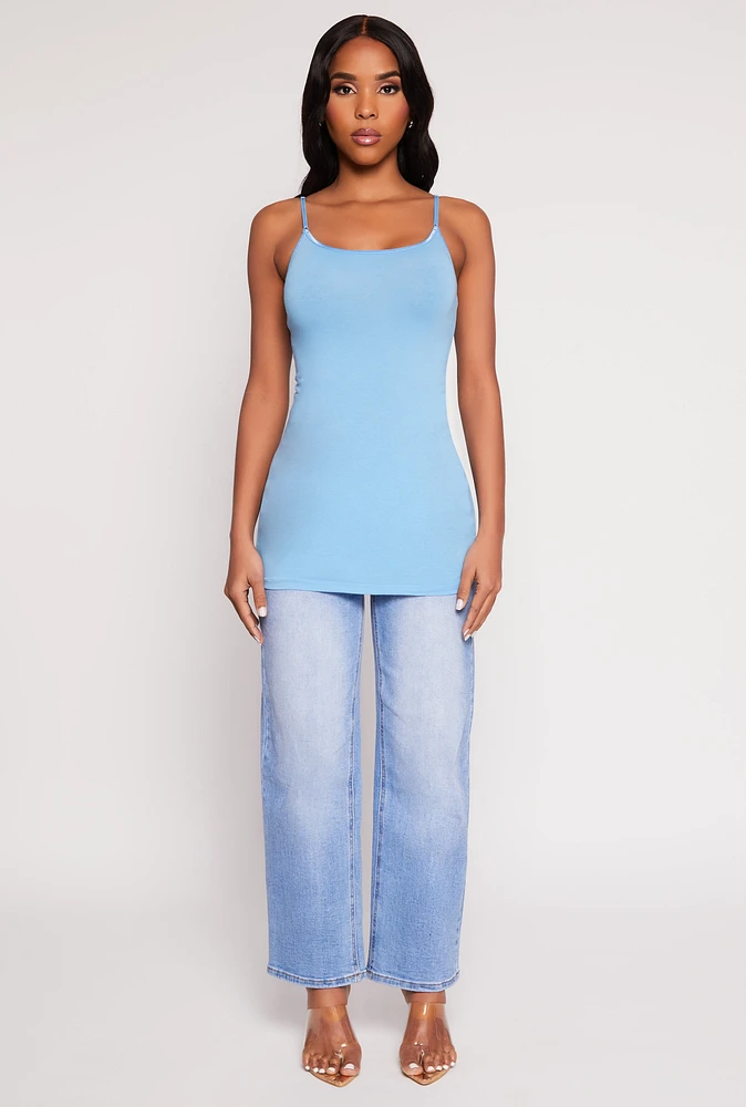 Womens Basic Scoop Neck Cami,