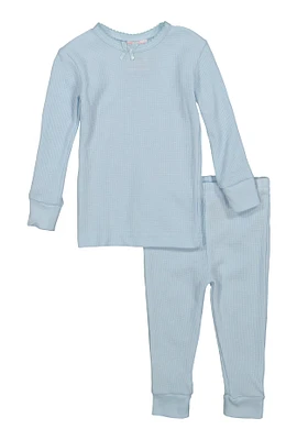 Womens Baby Girls 12-24M Thermal Top and Pants Set, 24M