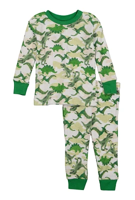 Baby Boys 12-24M Graphic Print Thermal Top and Pants Set,