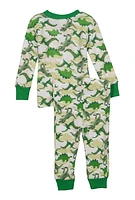 Baby Boys 12-24M Graphic Print Thermal Top and Pants Set, Green, Size 12M