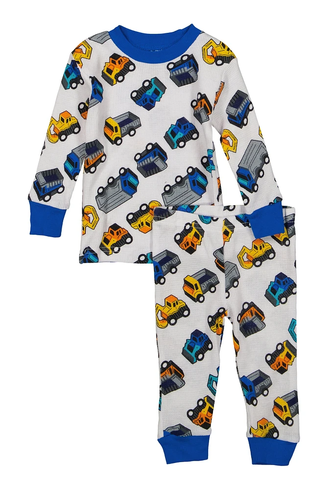 Baby Boys 12-24M Graphic Print Thermal Top and Pants Set,