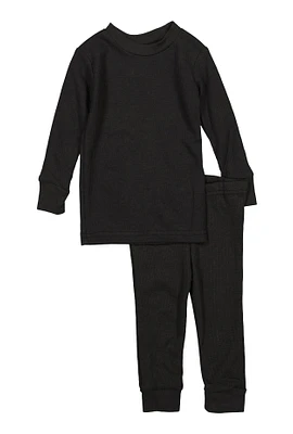 Womens Baby Thermal Top and Pants Set, 24M