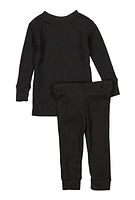 Womens Baby Thermal Top and Pants Set, 24M