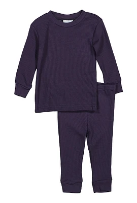 Womens Baby Thermal Top and Pants Set, 24M