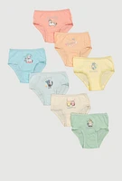 Toddler Girls Glitter Days of The Week Panties 7 Pack, Multi, Size 2T-3T