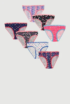 Womens Girls Days of The Week Unicorn Graphic Panties 7 Pack, Multi, Size 14
