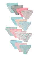 Womens Girls Patterned Panties 14 Pack, Multi, Size 14