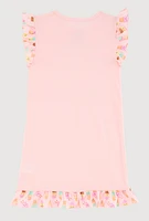 Girls Sweet Dreams Pajama Nightgown, Pink,