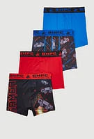 Boys Gamer Graphic Print Boxer Briefs 4 Pack, Multi, Size 16-18