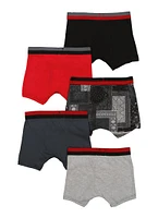 Boys Urban Extreme Graphic Print Boxer Briefs 5 Pack, Multi, Size 12-14