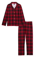 Womens Matching Buffalo Plaid Family Pajamas, Red, Size M